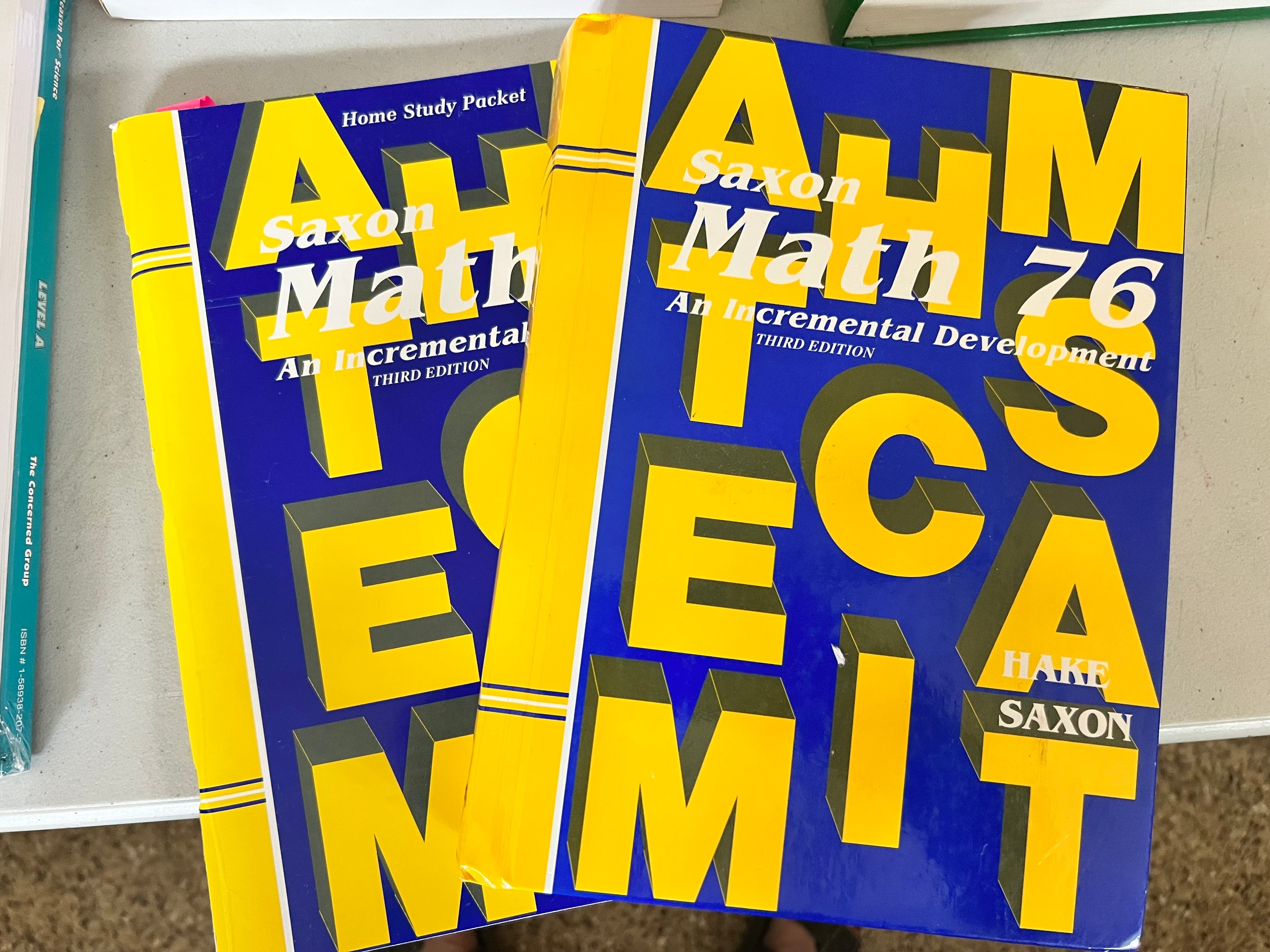 Math 76: An Incremental Development (Saxon Math 7/6)