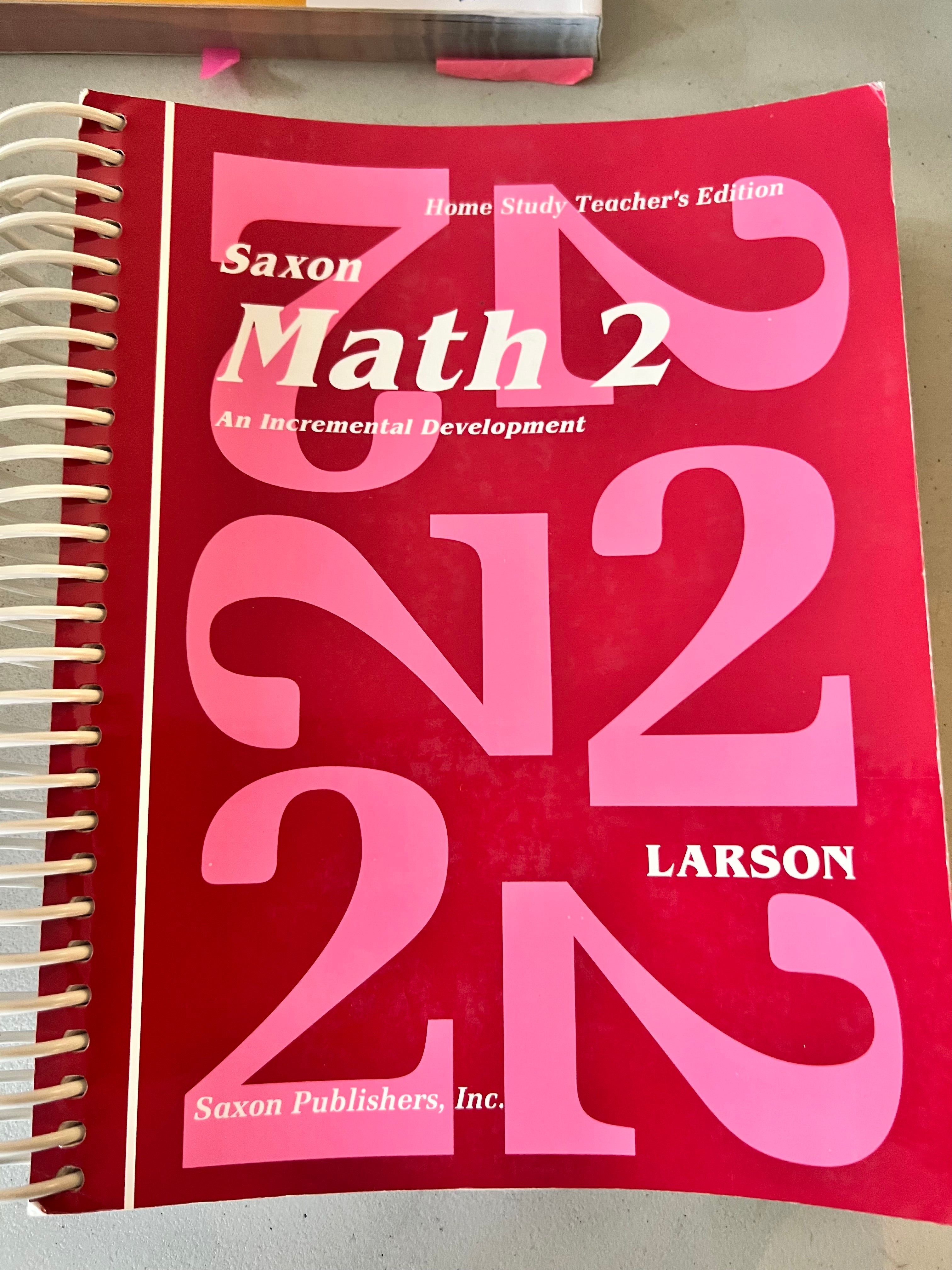Saxon Math 2 - Teacher Edition