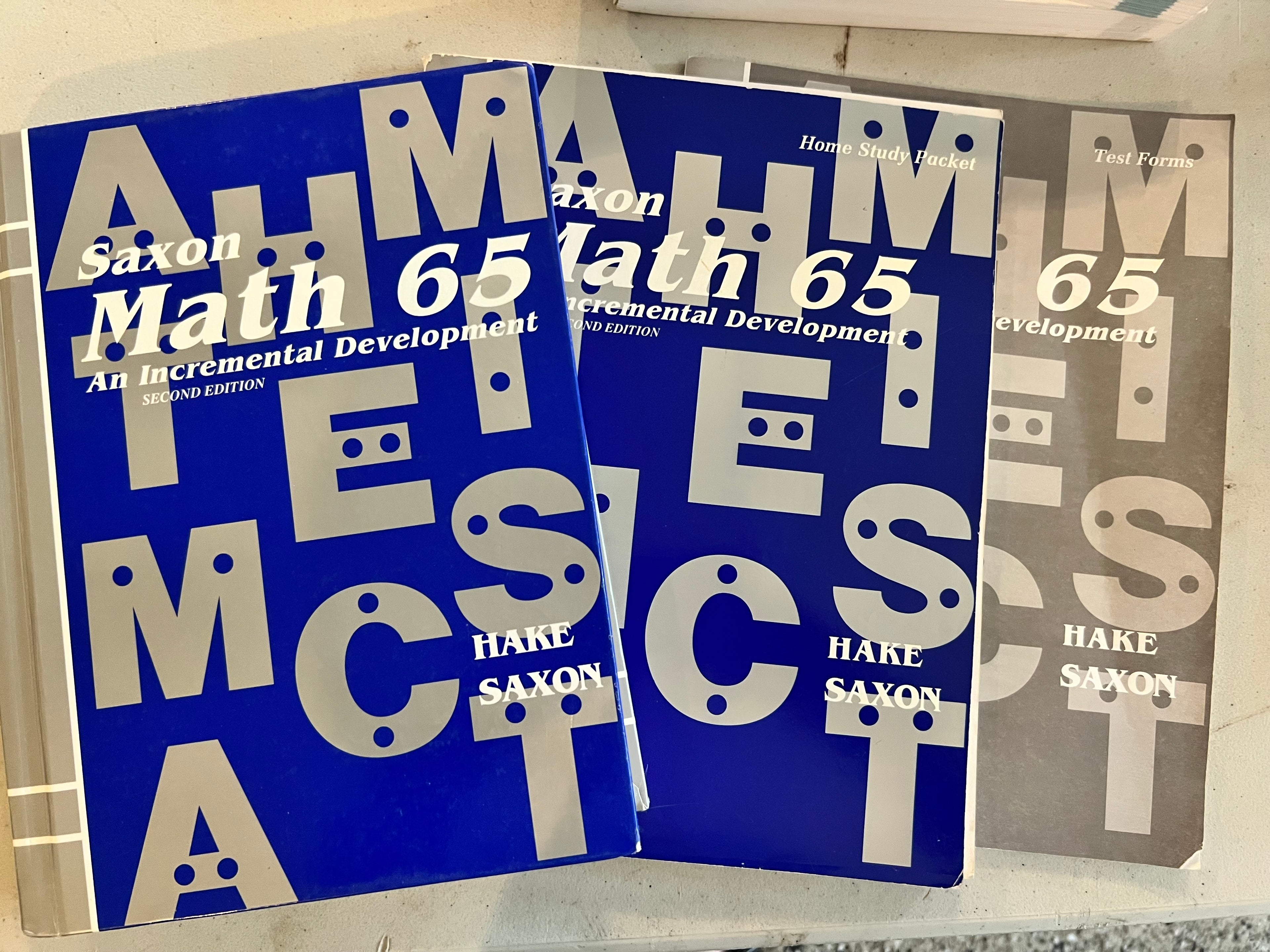 Saxon Math 6/5 - teacher, student, tests FULL SET